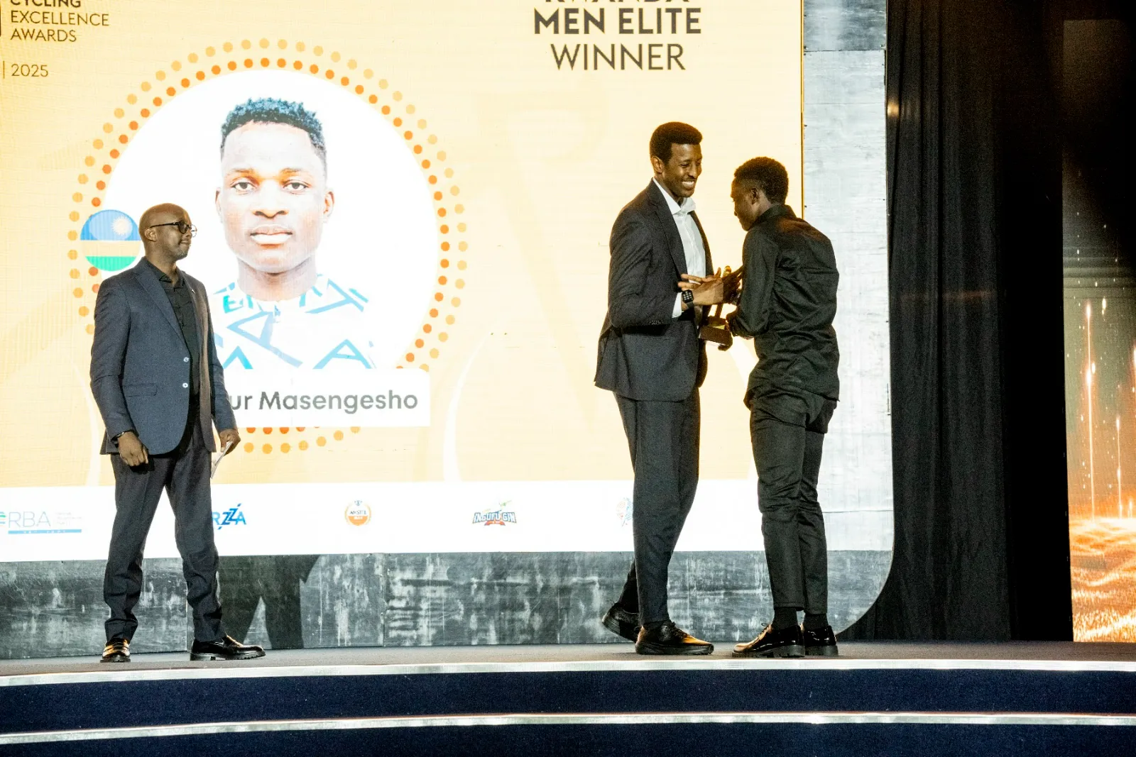 The Honorary Rwanda Best Male Cyclist award for Vainqueur Masengesho