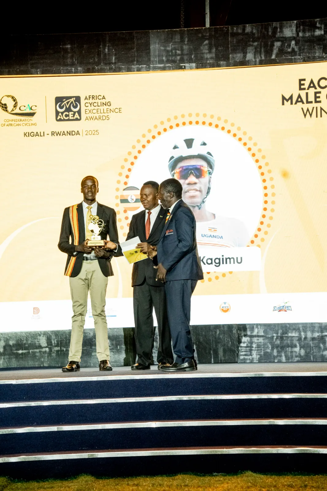 The Honorary EAC Best Male Cyclist award for Charles Kagimu