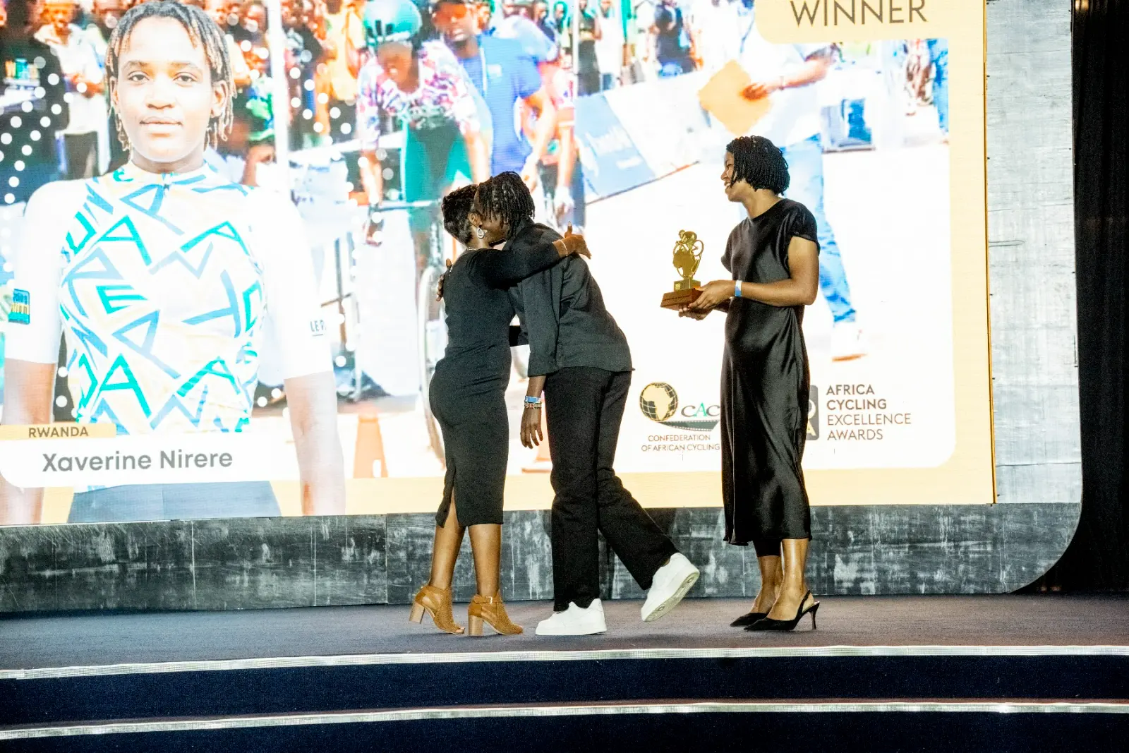 The Honorary Rwanda Best Female Cyclist award for Xaverine Nirere