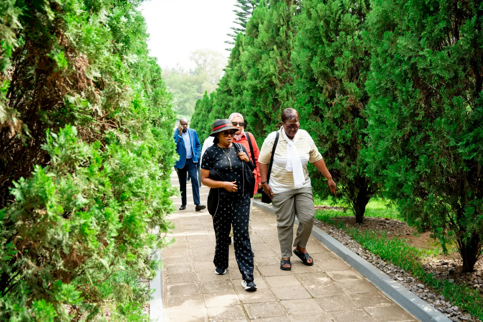 Arriving at the Kigali Genocide Memorial